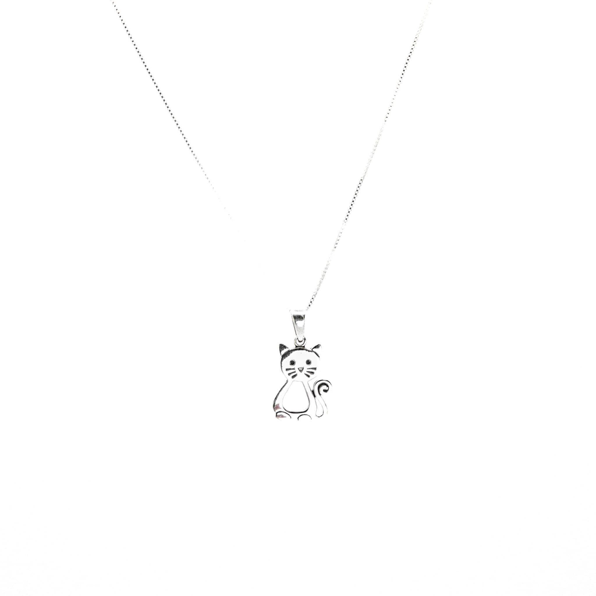 Collar Gatito Plata 925